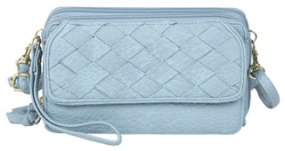 Thumbnail 1: Bueno Bueno Crossbody Wristlet Woven Flap Bag 