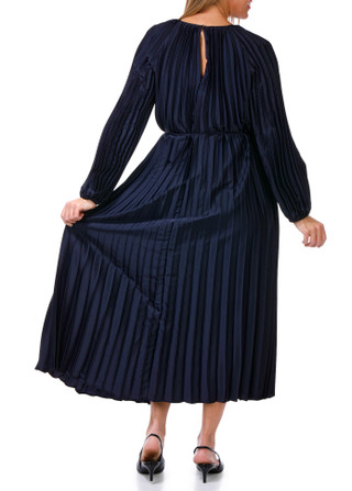 Thumbnail 2: JULIA JORDAN Julia Jordan Womens Long Sleeve Pleated Midi Dress 