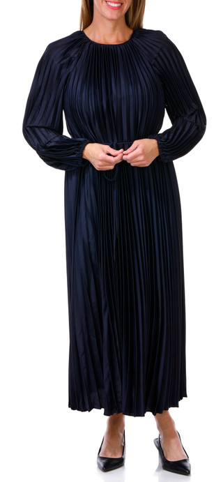 Thumbnail 4: JULIA JORDAN Julia Jordan Womens Long Sleeve Pleated Midi Dress 