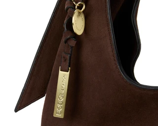 Thumbnail 4: BCBGeneration BCBGeneration Suede Satchel Hobo Bag 