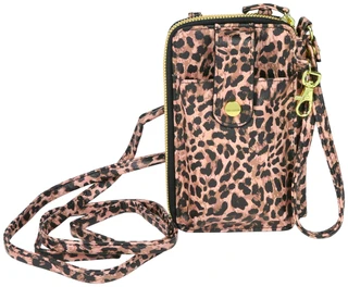 Thumbnail 1: Mundi Mundi Jacqui Leopard Print Wallet Wristlet Crossbody Bag 