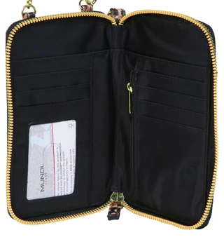 Thumbnail 3: Mundi Mundi Jacqui Leopard Print Wallet Wristlet Crossbody Bag 