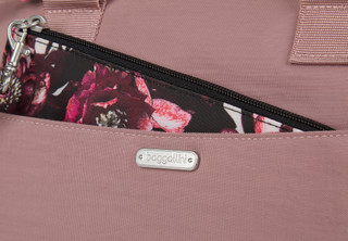 Thumbnail 4: BAGGALLINI Solid Tote Bag with Removable Pouch 