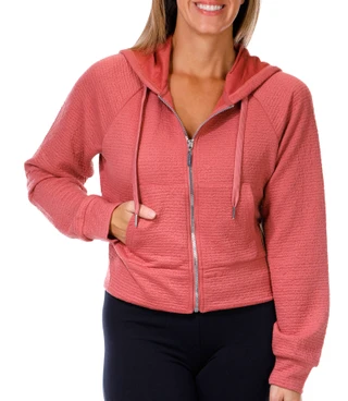Thumbnail 1: BEARPAW Bearpaw Womens Active Ripple Texture Ottoman Hooded Jacket 