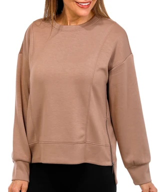 Thumbnail 1: Sunday Theory Sunday Theory Womens Long Sleeve Side Zip Scuba Top 