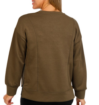 Thumbnail 2: Sunday Theory Sunday Theory Womens Long Sleeve Side Zip Scuba Top 