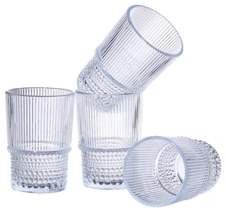 Thumbnail 1: Home Essentials Home Essentials 4 Pc 15.38 oz Stackable Glass Set 