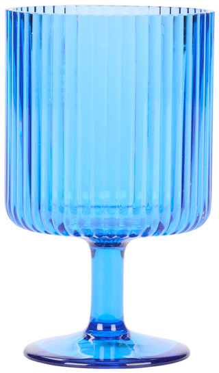 Thumbnail 1: Tarhong Tarhong 15 oz  Mesa Colbalt Blue Stacking Wine Goblet 
