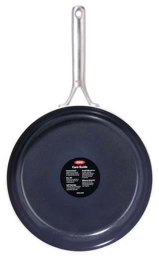 Thumbnail 4: OXO OXO 12 in Tri-Ply Stainless Mira Open Fry Pan 