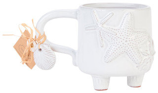 Thumbnail 2: Mud Pie 4 in Starfish Footed Ceramic Mug 