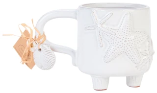 Thumbnail 1: Mud Pie 4 in Starfish Footed Ceramic Mug 