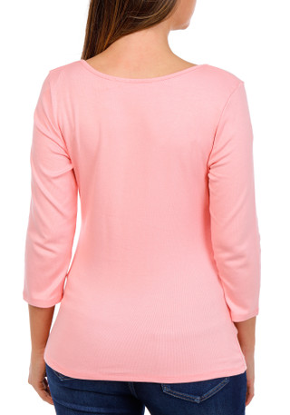 Thumbnail 2: Cyrus Women's 3/4 Sleeve V-Neck Cinch Top 