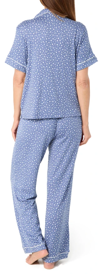 Thumbnail 3: SINCERELY JULES Sincerely Jules Womens 3 Pc Dots Pajama Pants & Shorts Set 