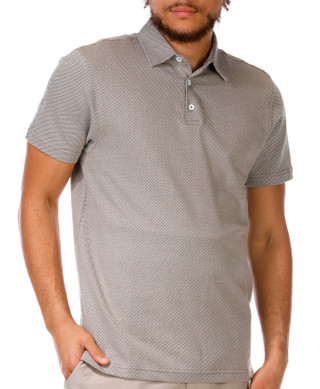 Thumbnail 2: Kenneth Cole Kenneth Cole Mens Short Sleeve Jacquard Polo Shirt 