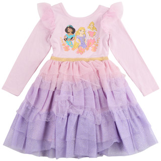 Thumbnail 2: Disney Disney Toddler Girls Long Sleeve Princess Tutu Dress 