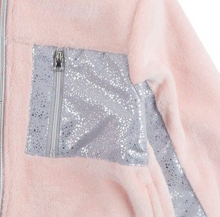 Thumbnail 3: Body Glove Body Glove Big Girls Sparkle Polar Zip Up Jacket 