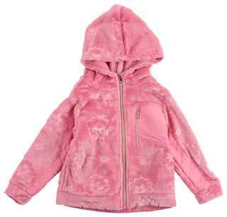 Thumbnail 1: Body Glove Body Glove Big Girls Embossed Floral Polar Zip Up Jacket 