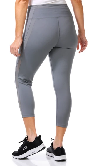 Thumbnail 2: APANA Apana Womens Active Groove Mesh Capri Leggings 
