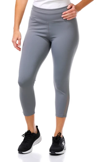 Thumbnail 1: APANA Apana Womens Active Groove Mesh Capri Leggings 