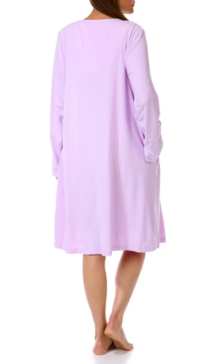Thumbnail 2: Ellen Tracy Eileen West Womens Long Sleeve Waffle Full Zip Duster Robe 