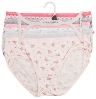 Thumbnail 1: Laura Ashley Laura Ashley Womens 5 Pk Tag Free Bikini Panties 