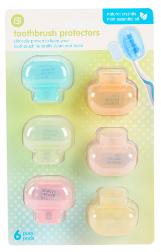 Thumbnail 1: BRUSH BUDDIES 6 Pk Scented Toothbrush Protectors 