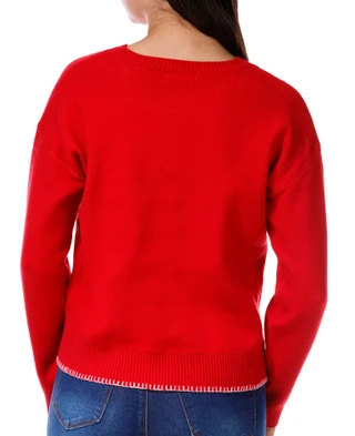 Thumbnail 2: No Comment No Comment Juniors Long Sleeve Dump Him Pullover Sweater 