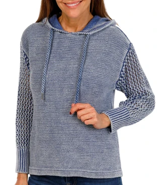 Thumbnail 1: CITY BLUES Womens Knit Hoodie 