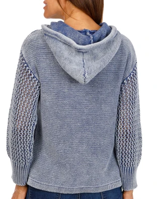 Thumbnail 2: CITY BLUES Womens Knit Hoodie 