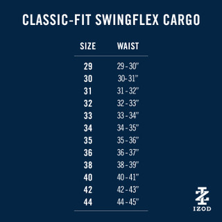Thumbnail 7: IZOD IZOD Golf Mens Active Swing Flex Cargo Golf Shorts 