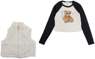 Thumbnail 1: No Comment No Comment Big Girls 2 Pc Faux Fur Vest Set 