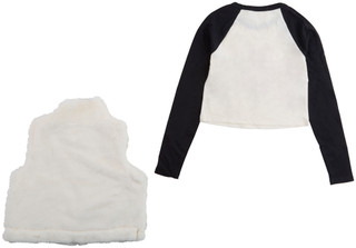 Thumbnail 2: No Comment No Comment Big Girls 2 Pc Faux Fur Vest Set 
