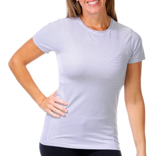 Thumbnail 1: 90 DEGREE BY REFLEX 90 Degree Womens Short Sleeve Caddy Stripe Top 