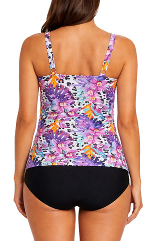 Thumbnail 2: BEACH PARTY Beach Party Womens Keyhole Tankini Swimsuit Set 