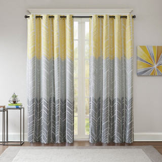 Thumbnail 4: Intelligent Design Intelligent Design Adel Printed Blackout Window Panel 
