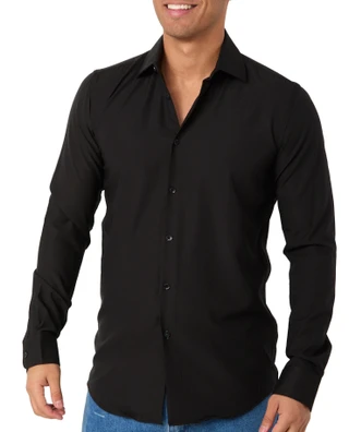 Thumbnail 1: Eddie Bauer Eddie Bauer Mens Long Sleeve Solid Buttoned Dress Shirt 