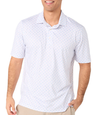 Thumbnail 2: GREG NORMAN Greg Norman Mens Flamingo Print Polo Golf Shirt 