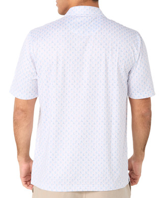 Thumbnail 3: GREG NORMAN Greg Norman Mens Flamingo Print Polo Golf Shirt 
