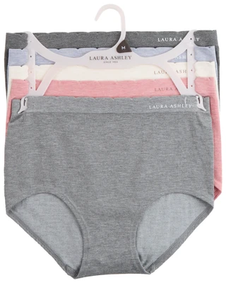 Thumbnail 2: Laura Ashley Laura Ashley Womens 5 Pk Seamless Ribbed Panties 