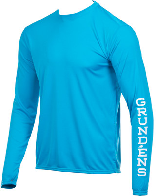 Thumbnail 3: GRUNDENS Grundens Mens Long Sleeve Tough Sun Crew Neck Top 