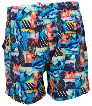 Thumbnail 3: In Gear In Gear Mens Tropical Print Lined Swim Shorts 