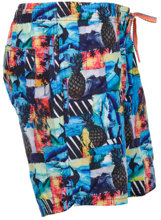 Thumbnail 4: In Gear In Gear Mens Tropical Print Lined Swim Shorts 