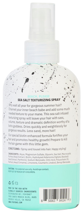 Thumbnail 2: Foxybae 8 oz Beach, Please Sea Salt Texturizing Spray 