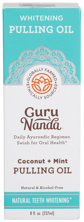 Thumbnail 1: GURUNANDA Gurunanda 8 Oz Coconut + Mint Pulling Oil Oral Rinse 