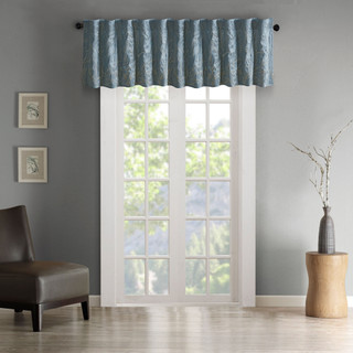 Thumbnail 4: Madison Park Madison Park Andora Faux Silk Embroidered Window Valance 