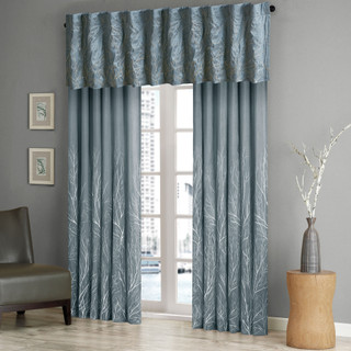 Thumbnail 8: Madison Park Madison Park Andora Faux Silk Embroidered Window Valance 