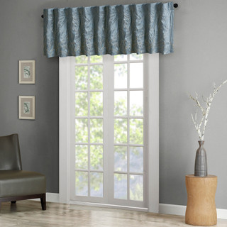 Thumbnail 2: Madison Park Madison Park Andora Faux Silk Embroidered Window Valance 