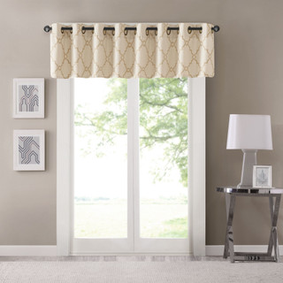 Thumbnail 4: Madison Park Madison Park Saratoga Fretwork Print Valance 