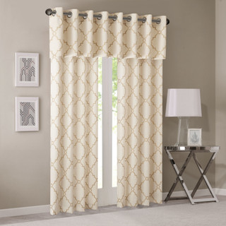 Thumbnail 10: Madison Park Madison Park Saratoga Fretwork Print Valance 