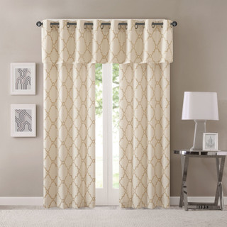 Thumbnail 12: Madison Park Madison Park Saratoga Fretwork Print Valance 